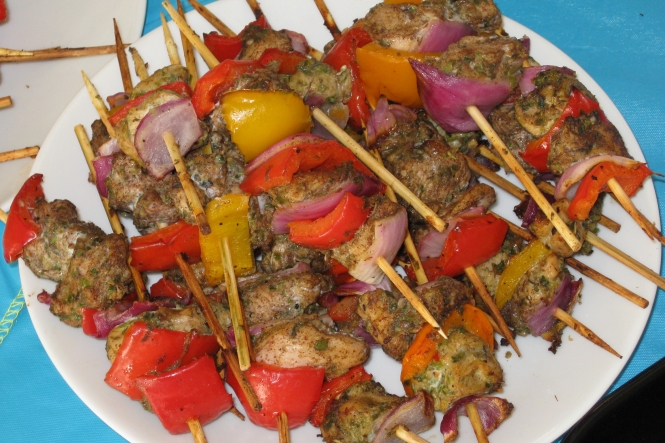 chicken skewers